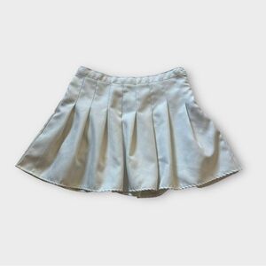 Vintage 70s/80s white mini skirt, tennis skirt, pleaded, fully lined